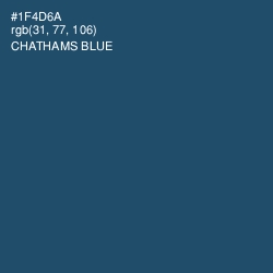 #1F4D6A - Chathams Blue Color Image